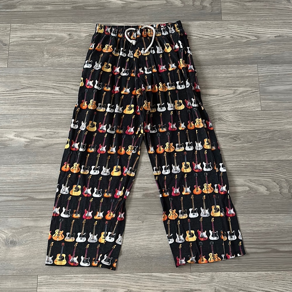 Loungewear - Boys L - Guitar Patterns Pajama Pants